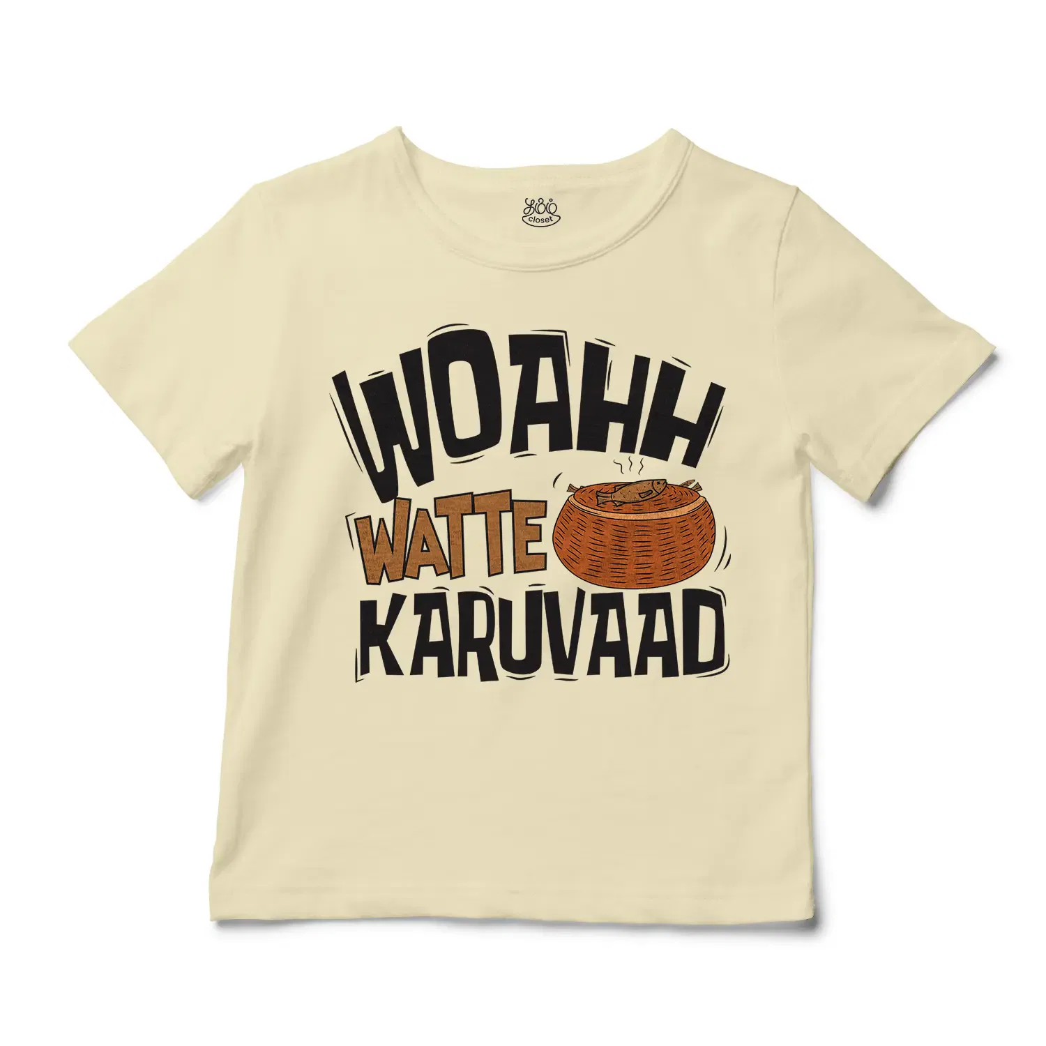 Woahh!! Watte Karuvaad Unisex Toddler T-Shirt in Natural Color