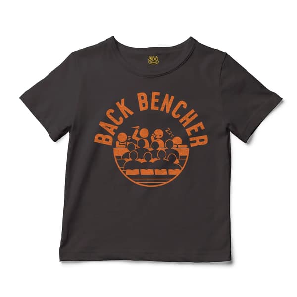 Back Bencher Unisex Toddler T-Shirt in Charcoal Color