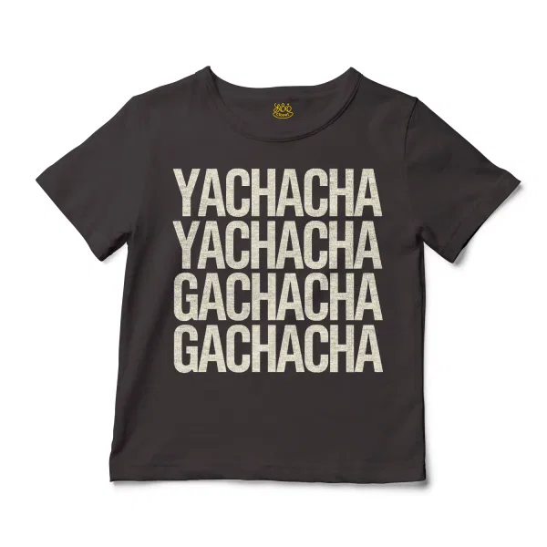 Yachacha Yachacha, Gachacha Gachacha Unisex Toddler T-Shirt in Charcoal Color