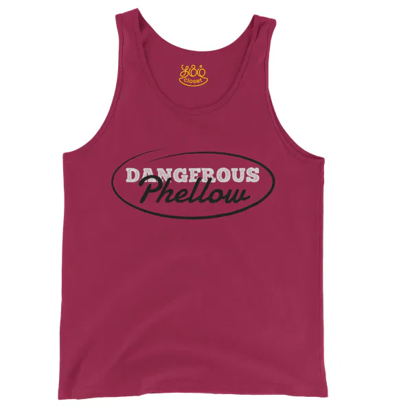 Dangerous Phellow Men/Unisex Tank Top in Crimson Color