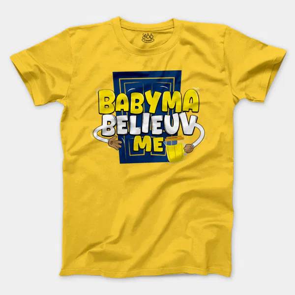 Babyma Belieuv Me Men/Unisex T-Shirt in Daisy Color