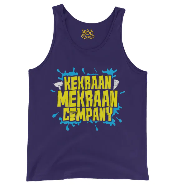 Kekraan Mekraan Company Men/Unisex Tank Top in Grape Color