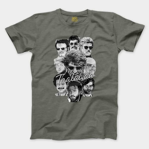 Thalaivaa Avatars Men/Unisex T-Shirt in Heather Military Green Color
