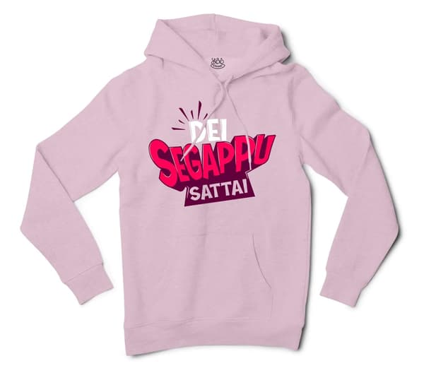 Dei Segappu Sattai Men/Unisex Hoodie in Light Pink Color