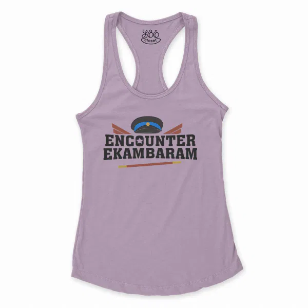 Encounter Ekambaram Women's Racerback Tank in Lilac Color