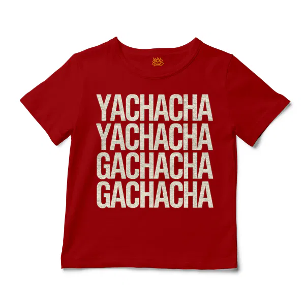 Yachacha Yachacha, Gachacha Gachacha Unisex Toddler T-Shirt in Red Color