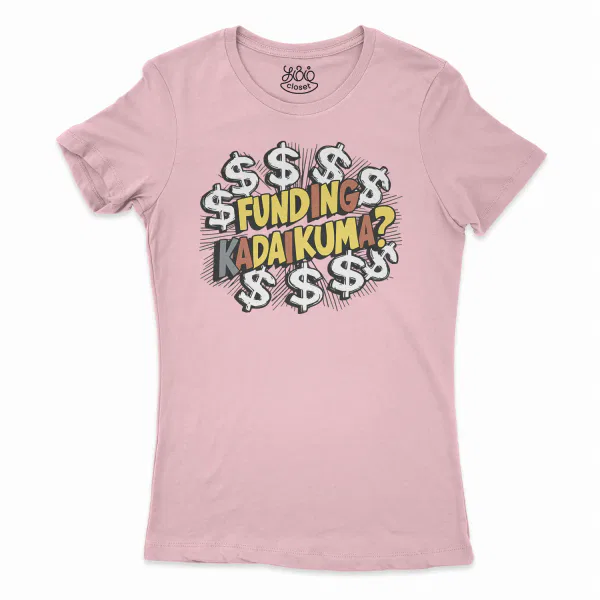 Funding Kadaikuma Women’s T-Shirt in Solid Light Pink Color