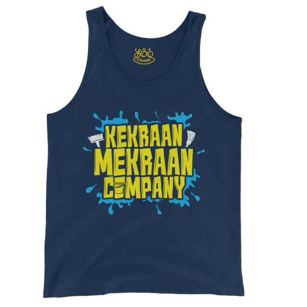 Kekraan Mekraan Company Men/Unisex Tank Top in True Navy Color