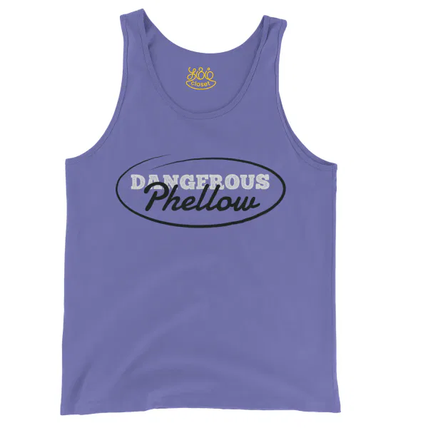 Dangerous Phellow Men/Unisex Tank Top in Violet Color