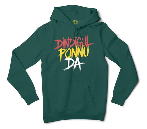 Dindigul Ponnu Da Men/Unisex Hoodie in Alpine Green Color