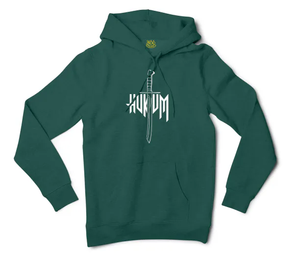 Hukum Men/Unisex Hoodie in Alpine Green Color