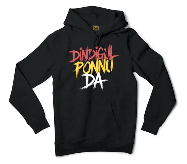Dindigul Ponnu Da Men/Unisex Hoodie in Black Color