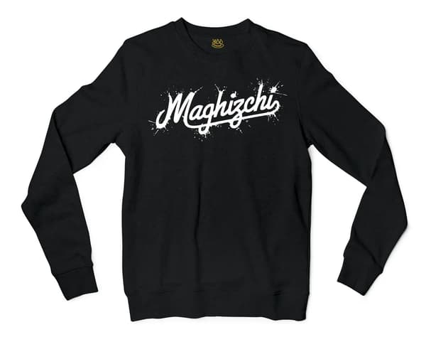 Maghizchi Men/Unisex Long Sleeve Sweatshirt in Black Color