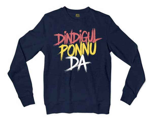 Dindigul Ponnu Da Short Sleeve Baby Onesie in Navy Color