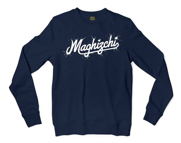 Maghizchi Men/Unisex Long Sleeve Sweatshirt in Navy Color