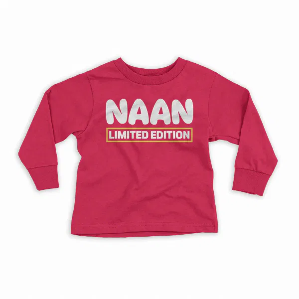 Naan Limited Edition Youth Unisex Sweatshirt in Red Color