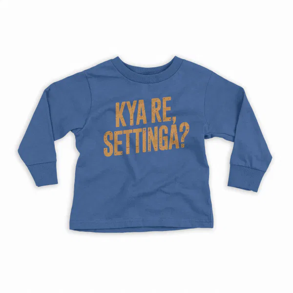 Kya Re, Settinga Youth Unisex Sweatshirt in Royal Color