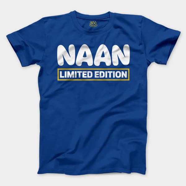 Naan Limited Edition Men/Unisex T-Shirt in Royal Color
