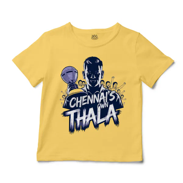 Chennais Own Thala Unisex Toddler T-Shirt in Butter Color