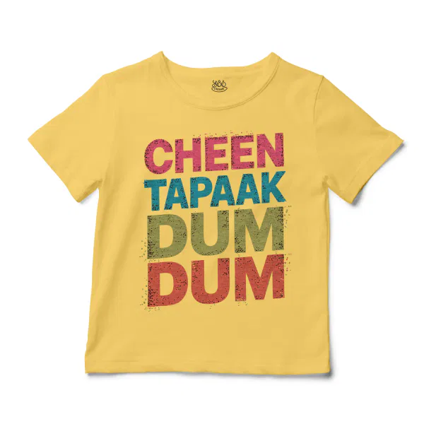 Cheen Tapaak Dum Dum Unisex Toddler T-Shirt in Butter Color