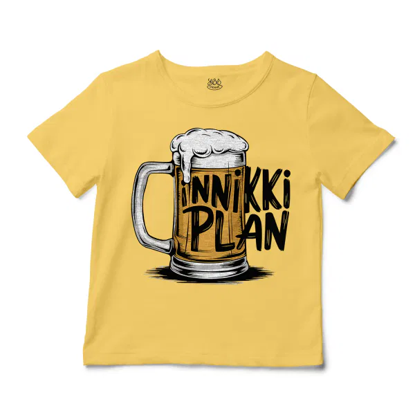 Inniki Plan - Beer Unisex Toddler T-Shirt in Butter Color