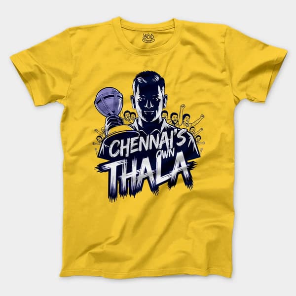 Chennais Own Thala Men/Unisex T-Shirt in Daisy Color