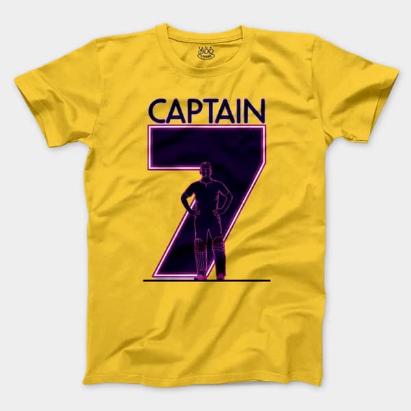 Captain No 7 Men/Unisex T-Shirt in Daisy Color