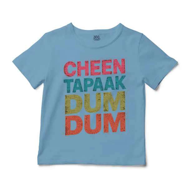 Cheen Tapaak Dum Dum Unisex Toddler T-Shirt in Light Blue Color