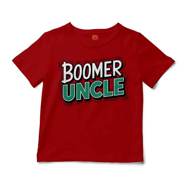 Boomer Uncle Unisex Toddler T-Shirt in Red Color