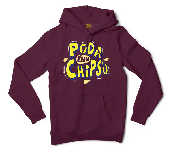 Poda En Chipsu Men/Unisex Hoodie in Maroon Color