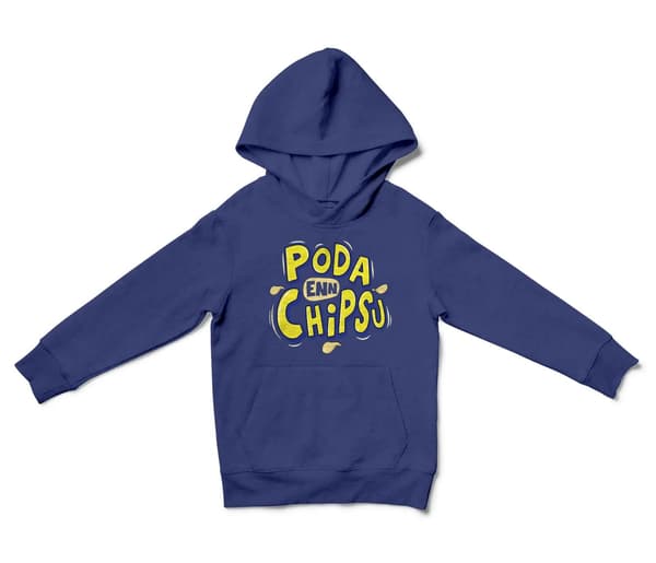 Poda En Chipsu Unisex Youth Hoodie in Purple Color