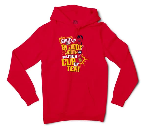 Shut Up Your Bloody Mouth Men/Unisex Hoodie in Red Color