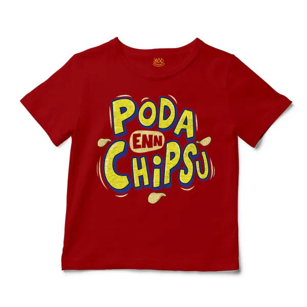 Poda En Chipsu Unisex Toddler T-Shirt in Red Color