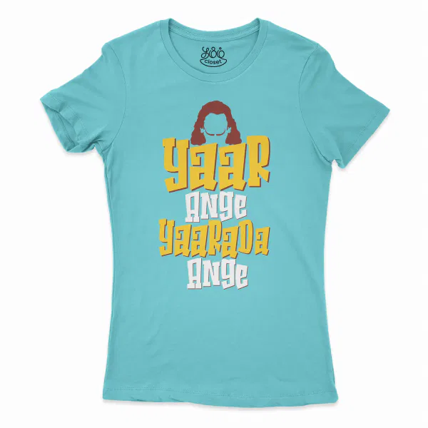 Yaar Ange Yaarada Ange Women's T-Shirt in Solid Cancun Color