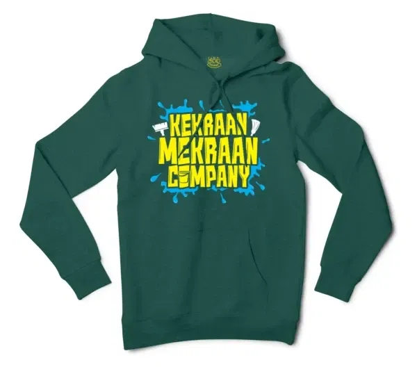 Kekraan Mekraan Company Men/Unisex Hoodie in Alpine Green Color