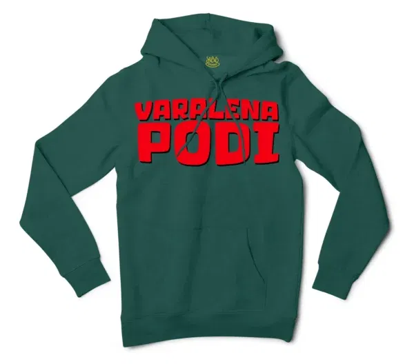 Varalena Podi Men/Unisex Hoodie in Alpine Green Color