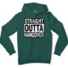 Straight Outta Hangover Men/Unisex Hoodie in Alpine Green Color