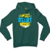 I Am Very Happy… Start Meesic Men/Unisex Hoodie in Alpine Green Color