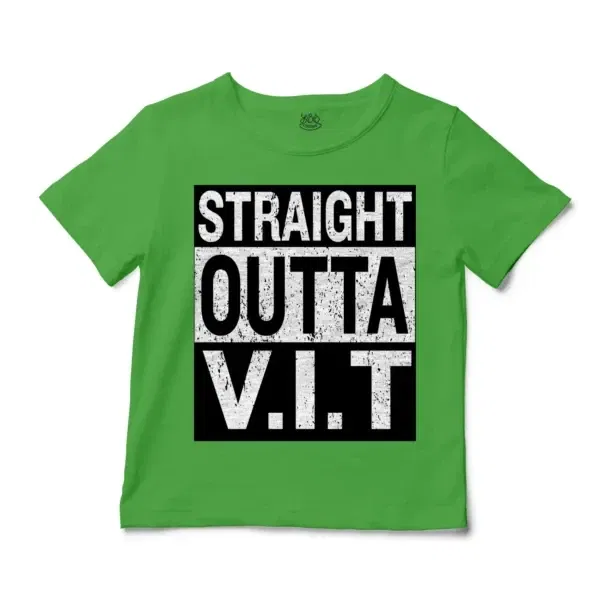 Straight Outta Vit Unisex Toddler T-Shirt in Apple Color