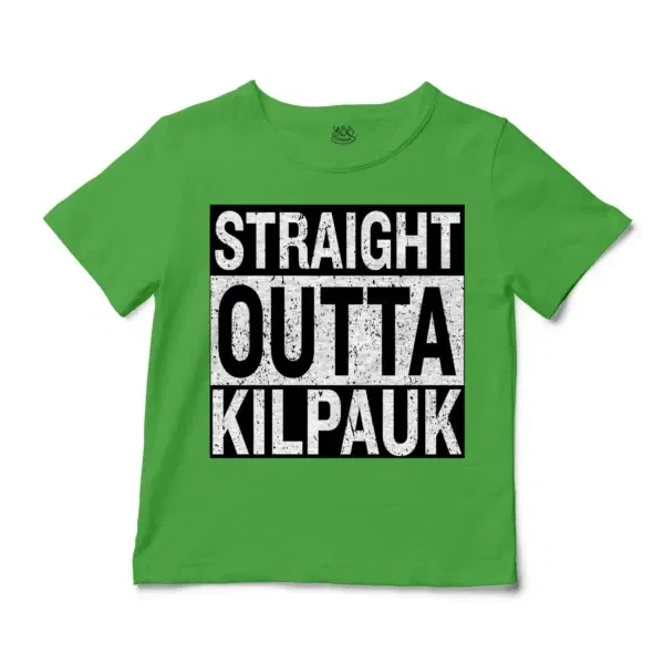 Straight Outta Kilpauk Unisex Toddler T-Shirt in Apple Color