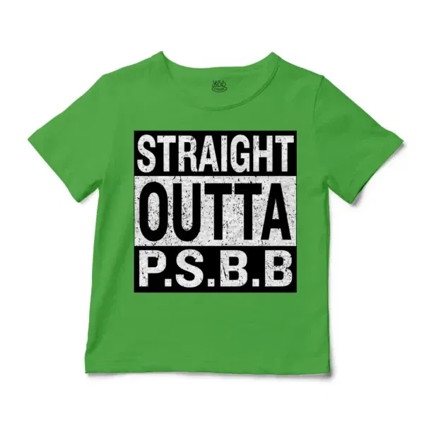 Straight Outta Psbb Unisex Toddler T-Shirt in Apple Color