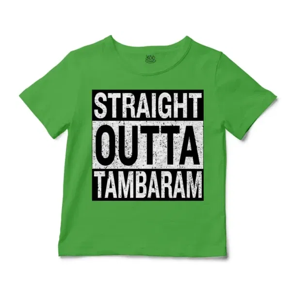 Straight Outta Tambaram Unisex Toddler T-Shirt in Apple Color