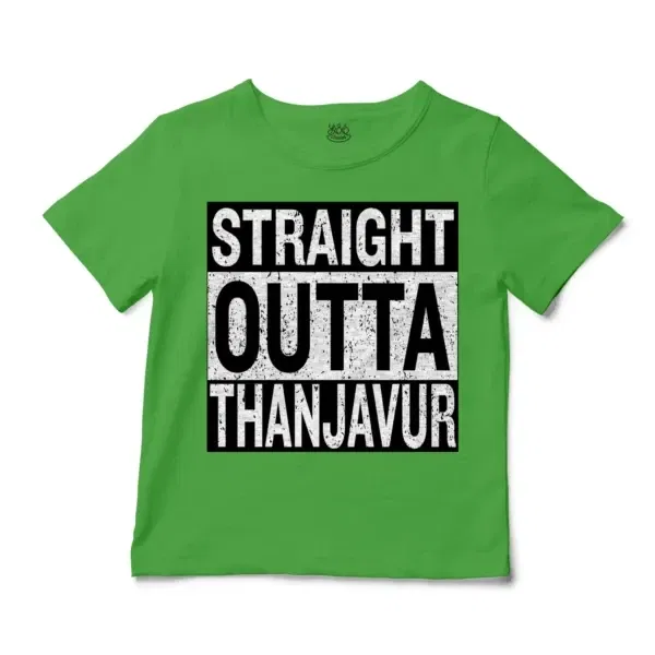 Straight Outta Thanjavur Unisex Toddler T-Shirt in Apple Color