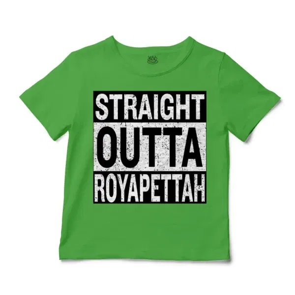 Straight Outta Royapettah Unisex Toddler T-Shirt in Apple Color