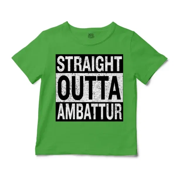 Straight Outta Ambattur Unisex Toddler T-Shirt in Apple Color