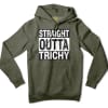 Straight Outta Trichy Men/Unisex Hoodie in Army Heather Color
