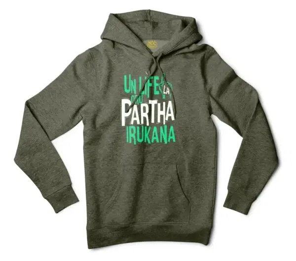 Un Life La Oru Partha Irukana Men/Unisex Hoodie in Army Heather Color