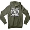 Straight Outta Vada Chennai Men/Unisex Hoodie in Army Heather Color