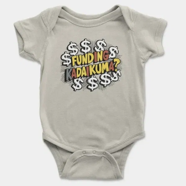 Funding Kadaikuma Short Sleeve Baby Onesie in Ash Color