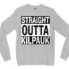 Straight Outta Kilpauk Men/Unisex Long Sleeve Sweatshirt in Ash Color